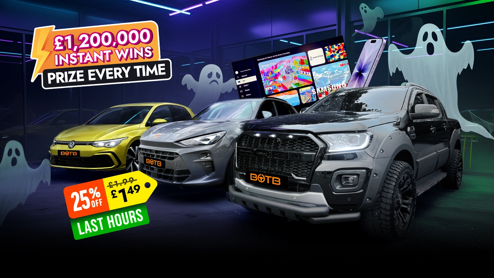   Garage Ghouls & Garage Goals - Win A Prize Every Time!