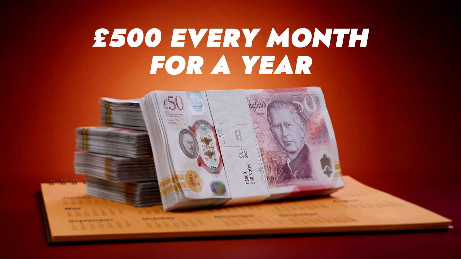   Win £500/Month For A Year!