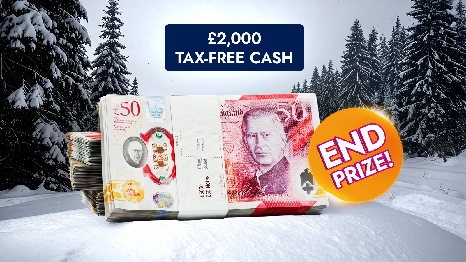   Snowfall of Prizes – £1.7M Festive Extravaganza from £1.19 a Ticket!