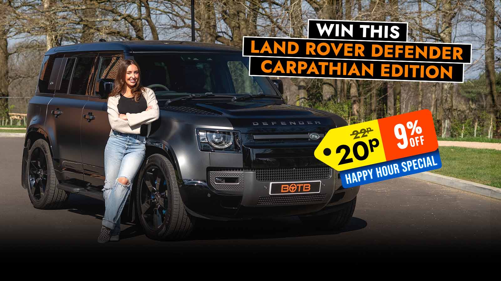   518 BHP Land Rover Defender Carpathian Edition For Just 22p!