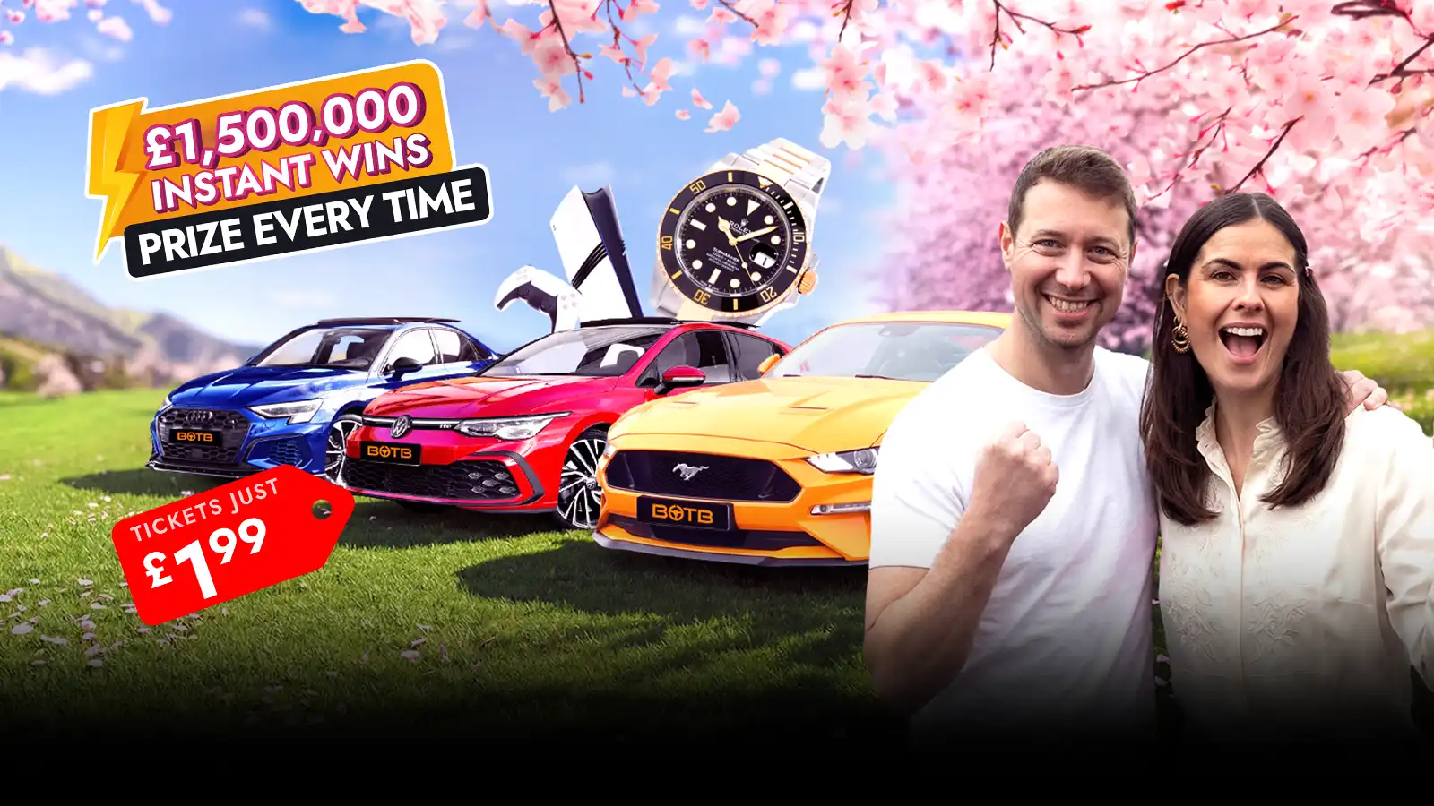   Fresh Wins for Spring Prize Every Time– £1.5M+ of Prizes!