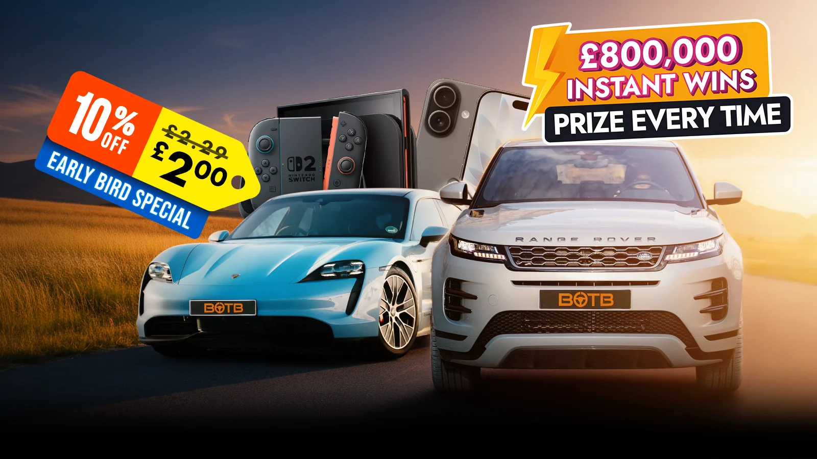   Step Onto The Pitch – £800K in Instant Win Prizes Every Time!