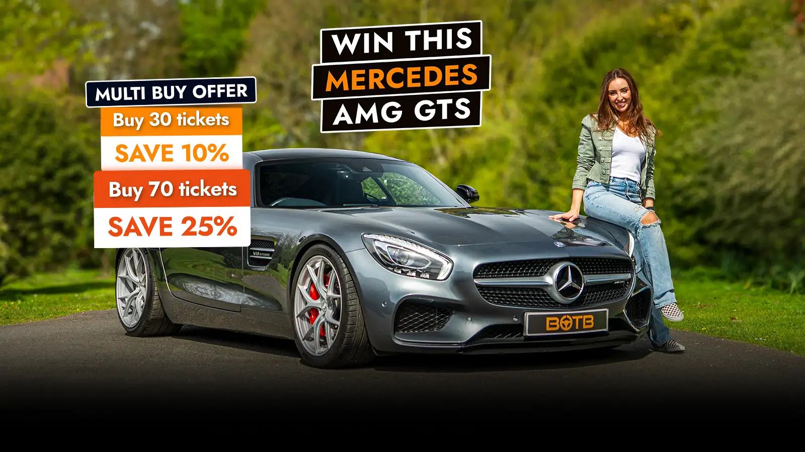   Unleash AMG Power – Win a Mercedes AMG GTS for just 22p!