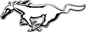 ford mustang logo with horse

