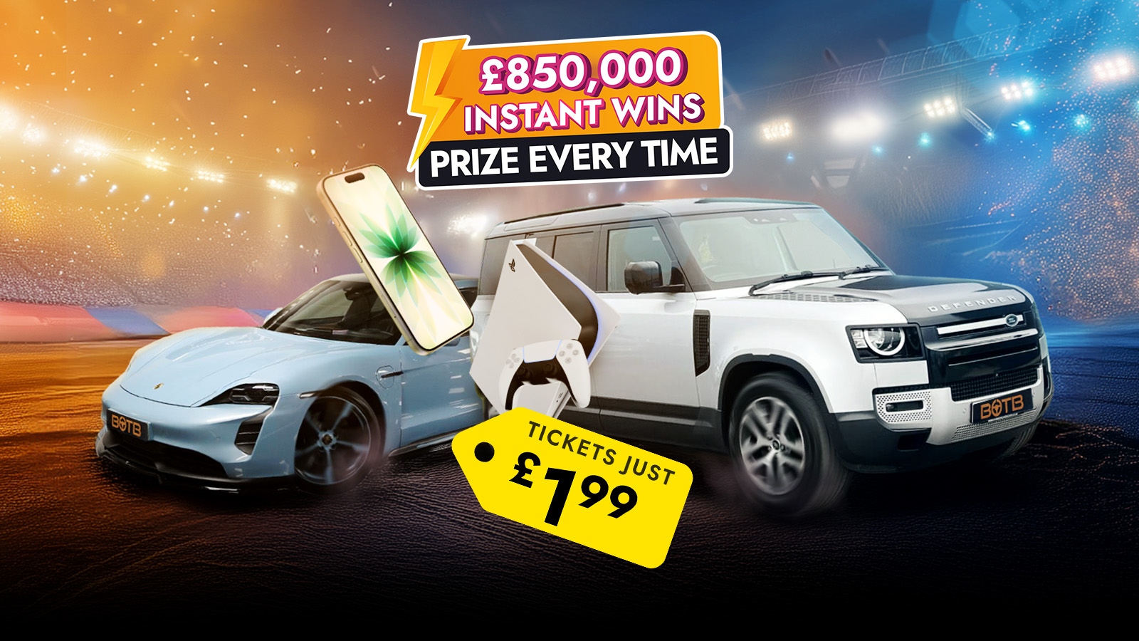   Total Car-nage - Win instant cars, tech and cash!