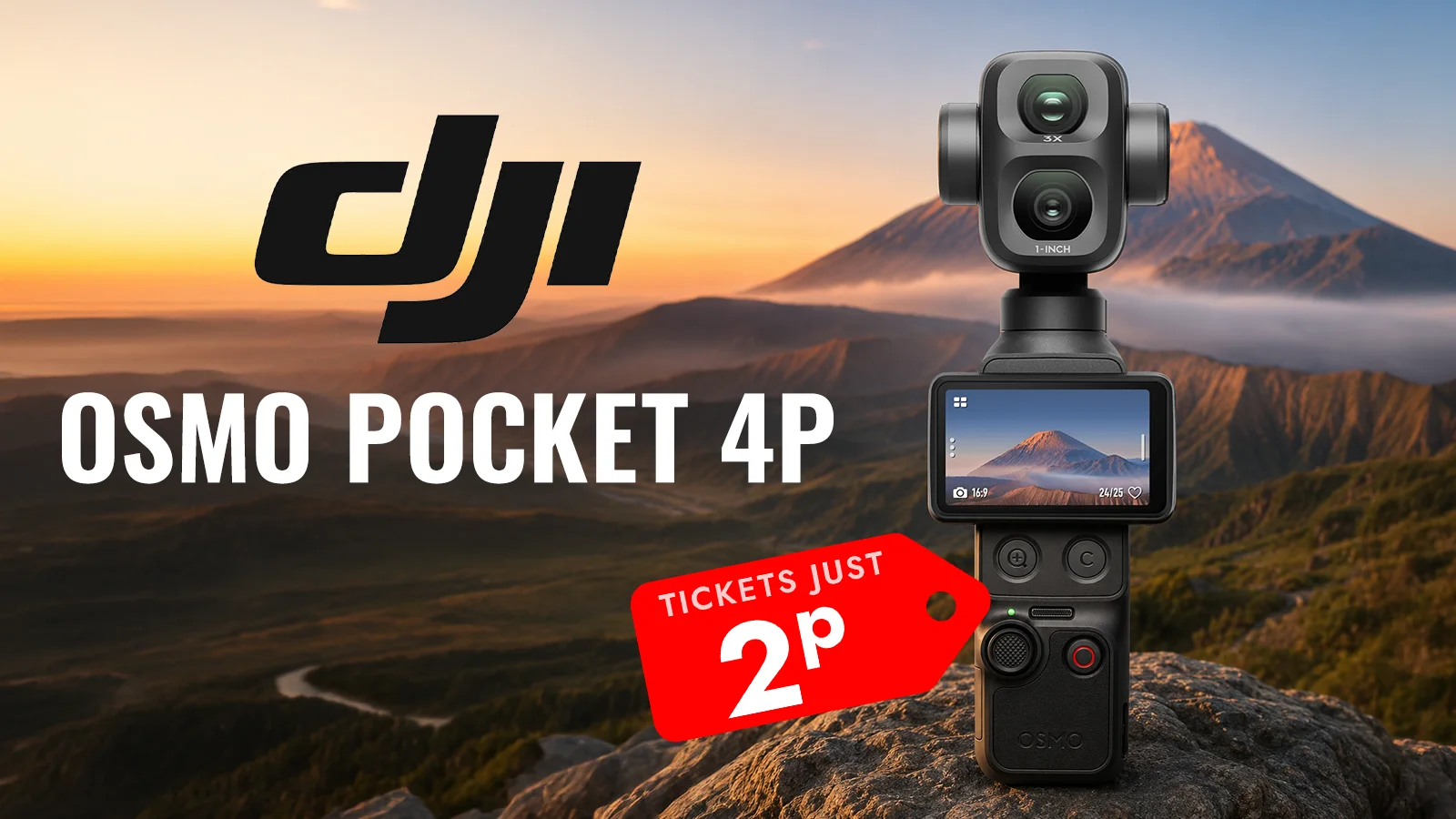   Win a DJI Osmo Pocket 4P Handheld Gimbal Camera