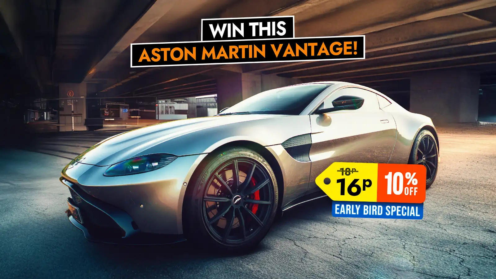 Win This 503 BHP Aston Martin V8 Vantage Worth £75,000!