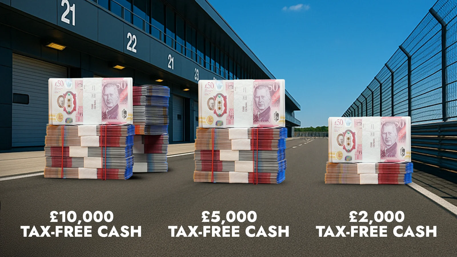 Make a Pit Stop To Collect Over £1.1 Million in Prizes Every Time