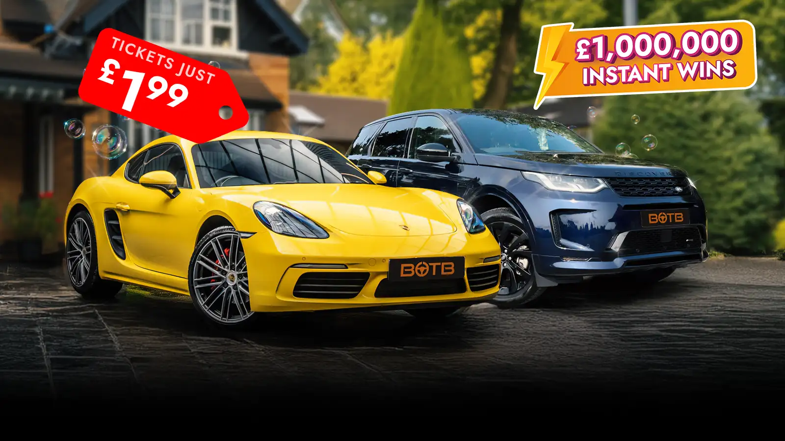 6 Luxury Custom Cars + Loads of Cash = the £1M Instant Wins!