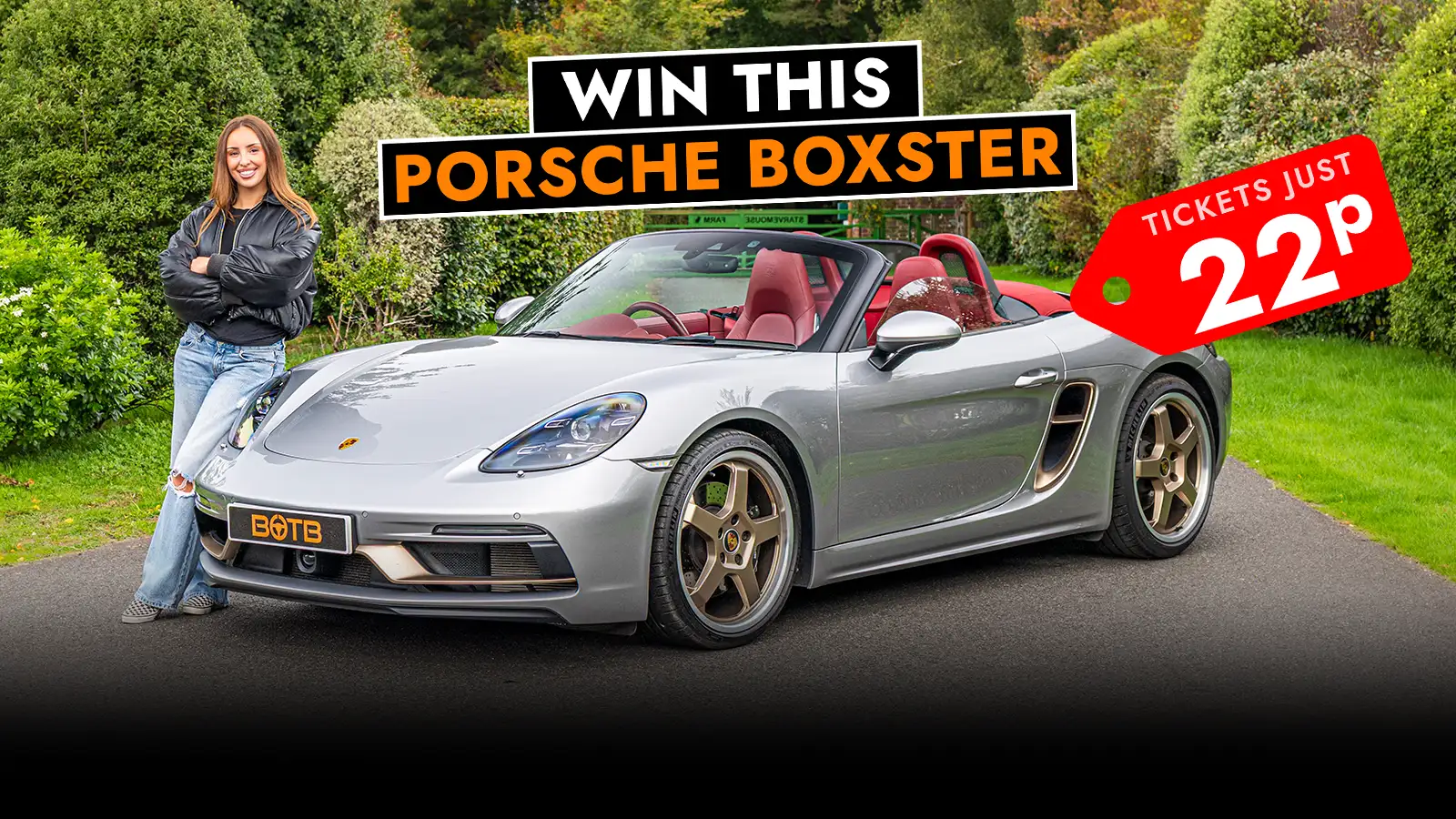   Feel the Porsche Performance - Win This Boxster for Just 22p!