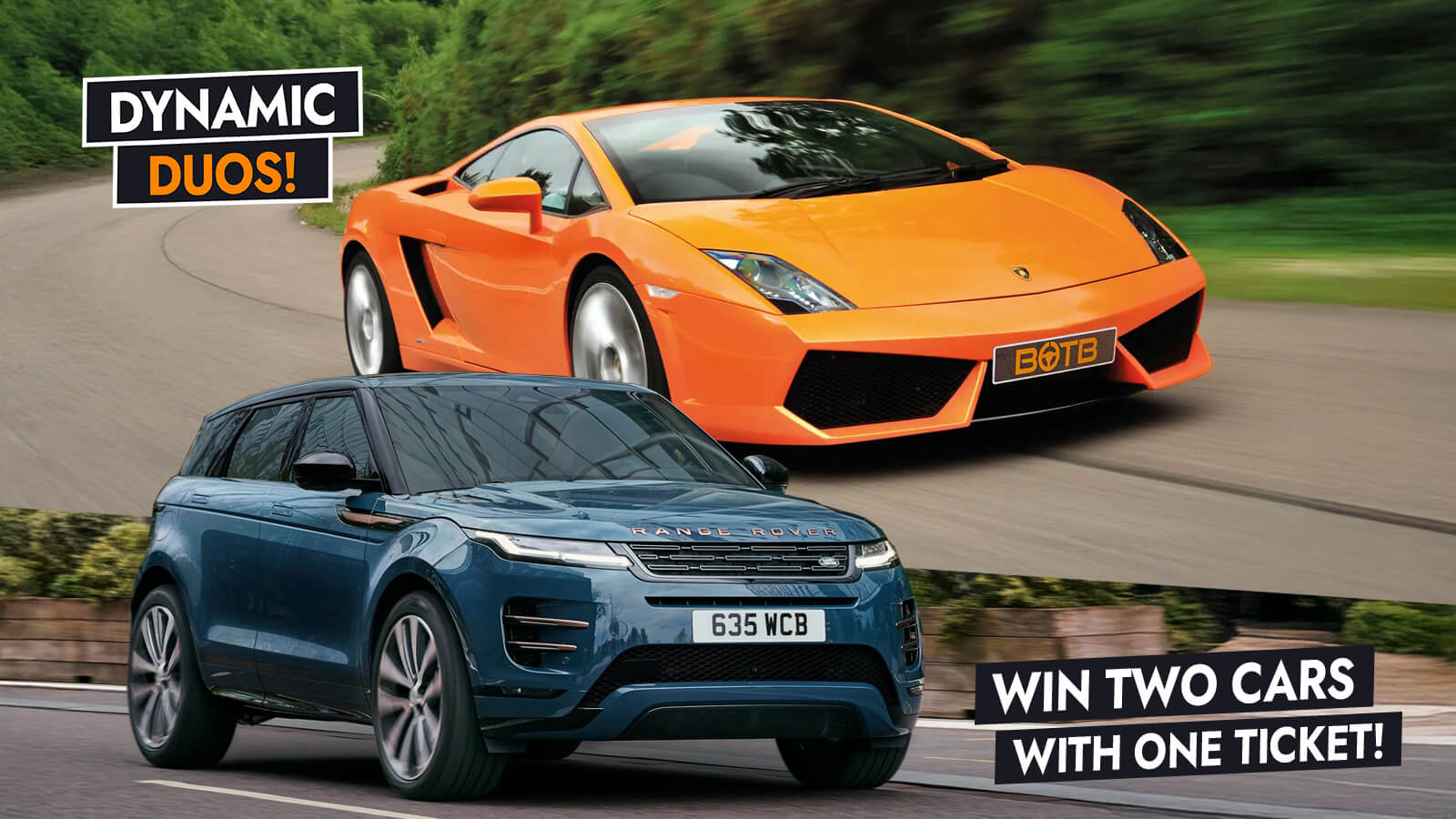 RR Evoque + Gallardo LP560: Double Up!