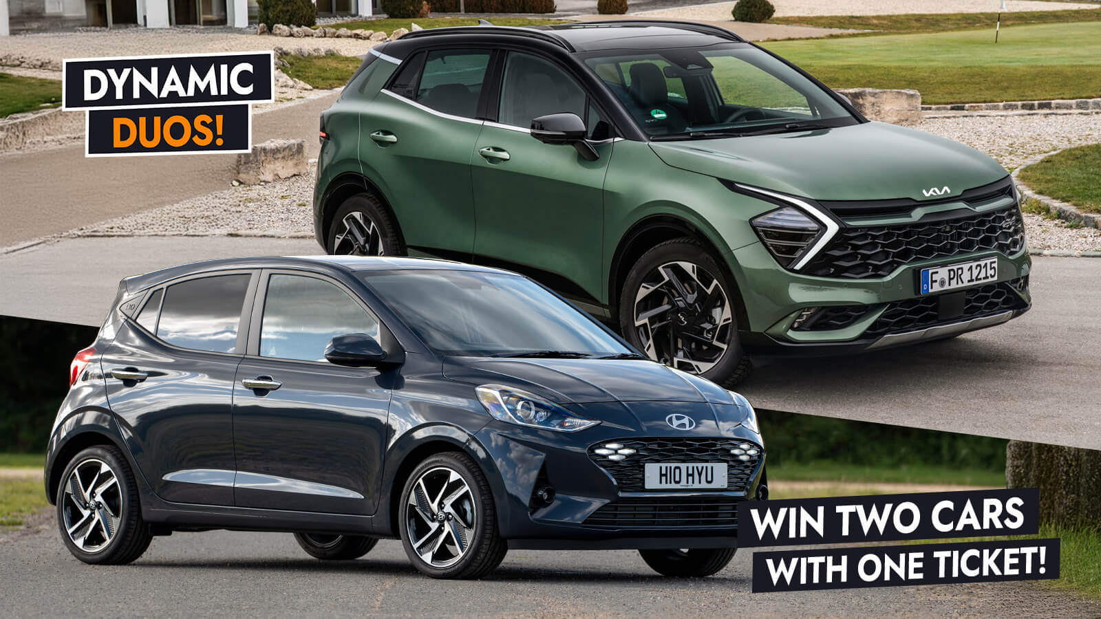 Hyundai i10 + Kia Sportage: Double Up!