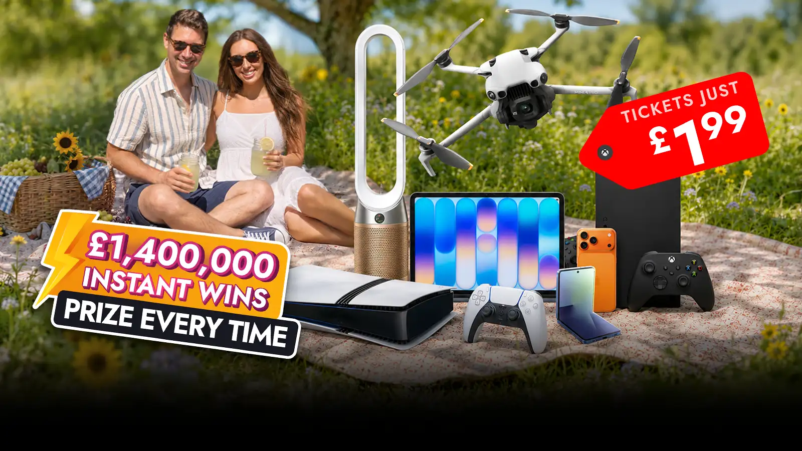   Heat Up Your Summer - £1.4M+ Instant Wins Every Time for £1.99!