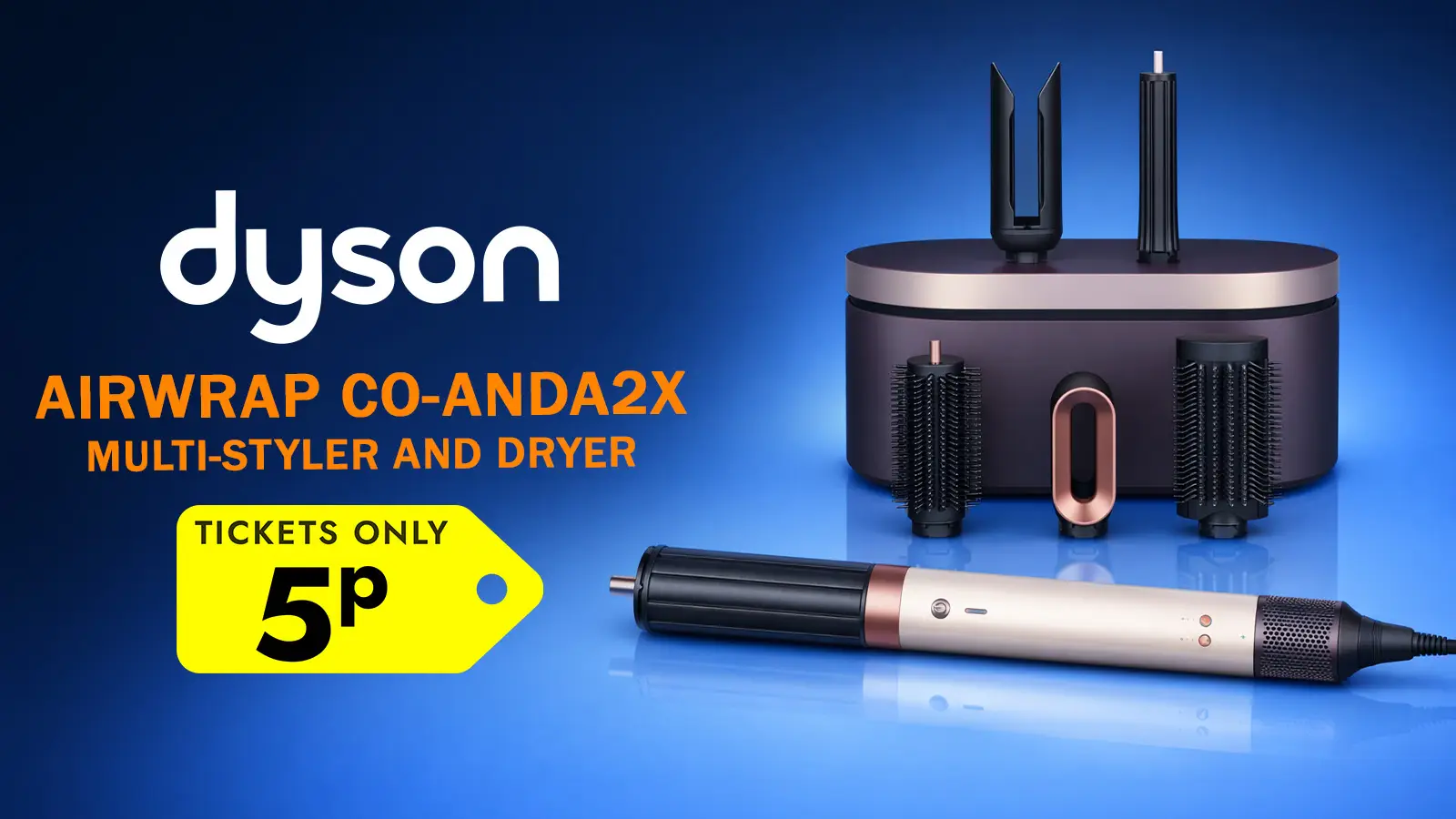   Win this DYSON Airwrap Co-anda 2x Curly + Coily Hair Multi-Styler & Dryer