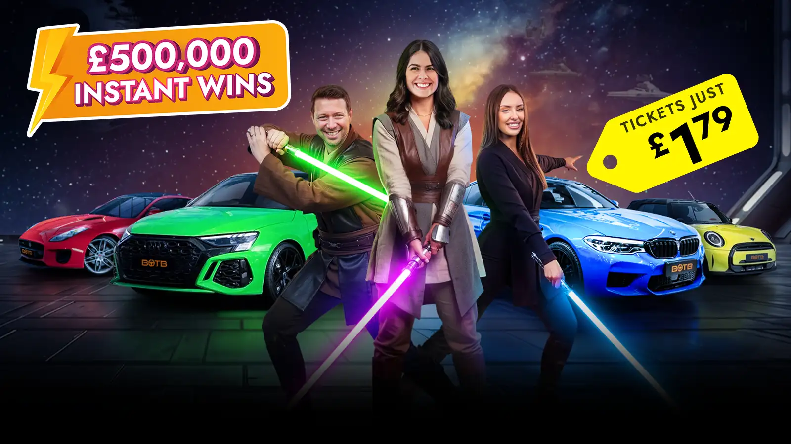   Win Instantly in Our £1.2M Prize Wars!