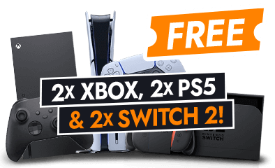 Free Games Consoles in App! Win 1 of 6 Switch 2's, PS5's And Xbox's