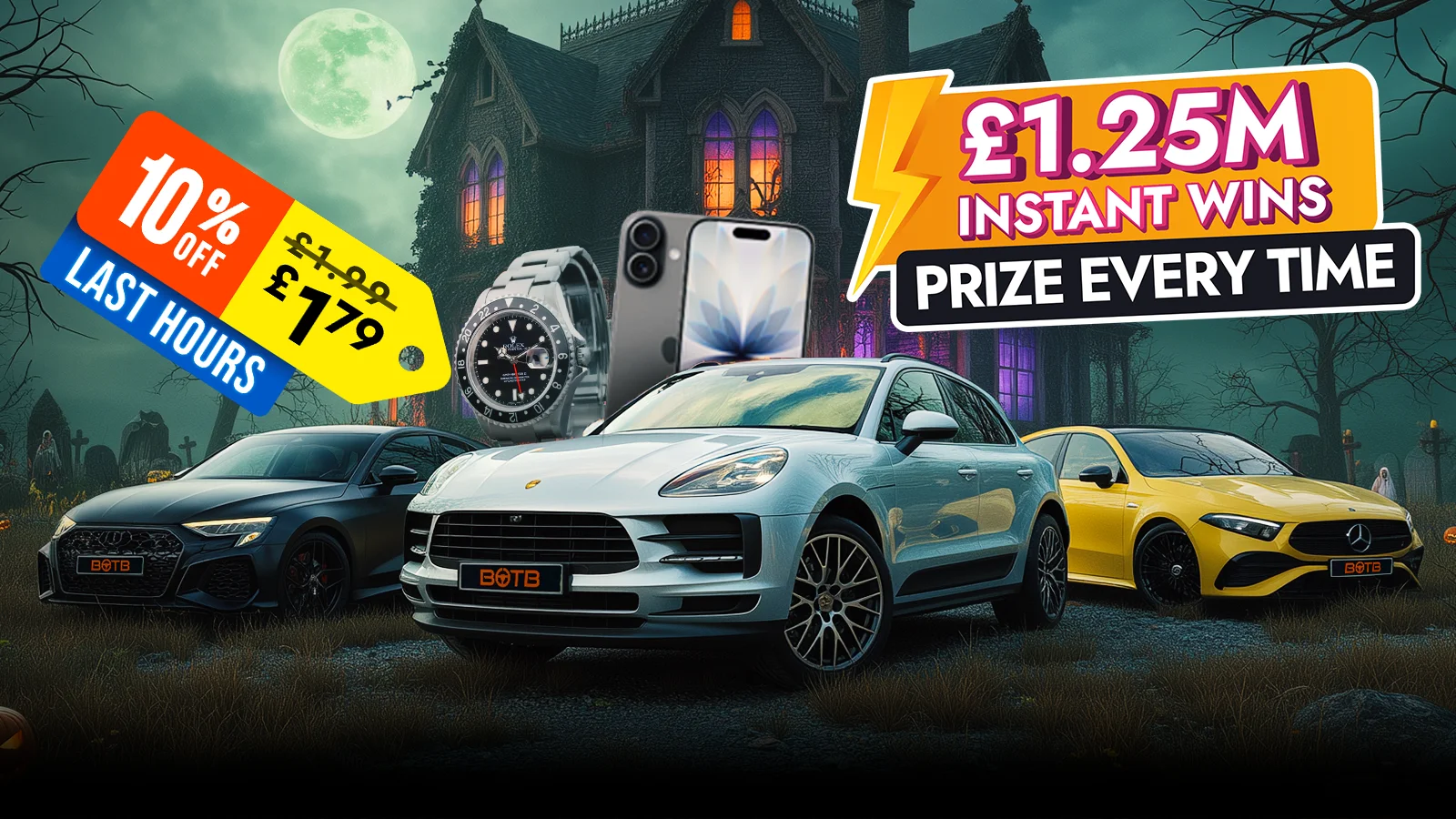   £1.25M Spooktacular Instant Win Giveaway – Prize Every Time!