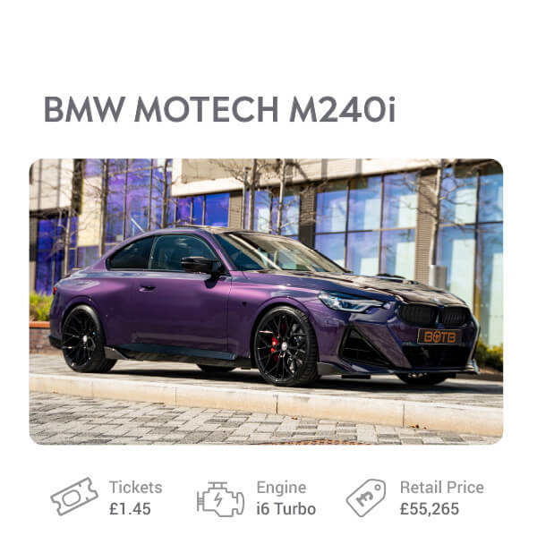 BMW Motech M240i tuned car giveaway prize