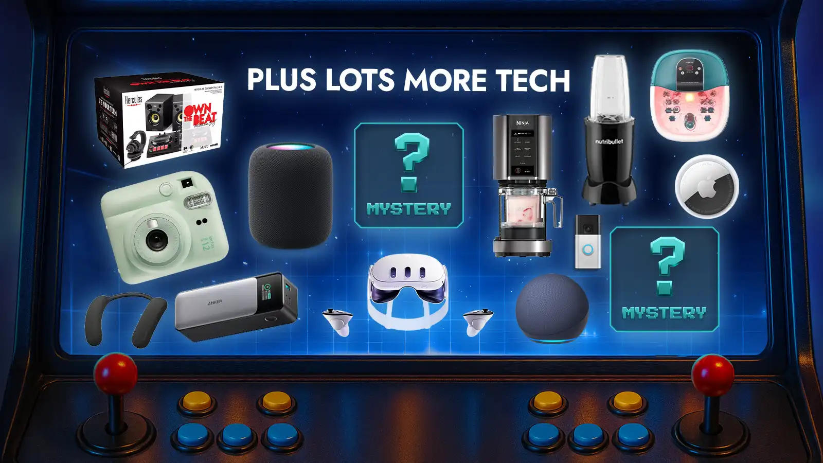   Mystery Prize Arcade - Win your dream tech prizes worth over £1.1M!