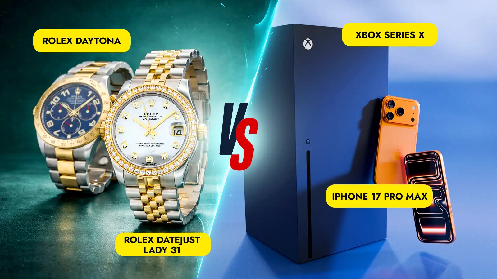   Tech Vs Watches -  Which Will Win? 999,000+ Prizes!