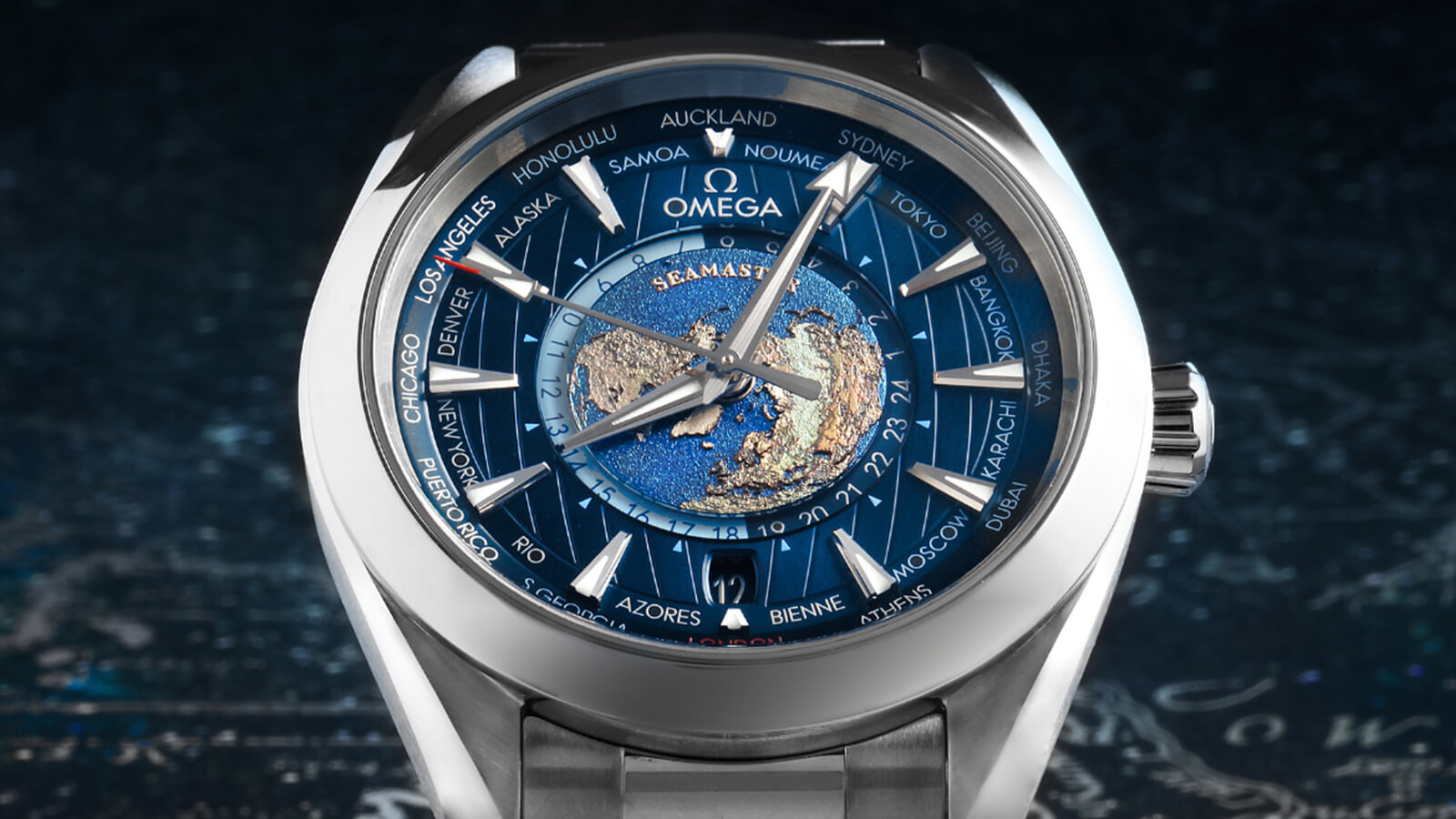  Omega Aqua Terra World Timer