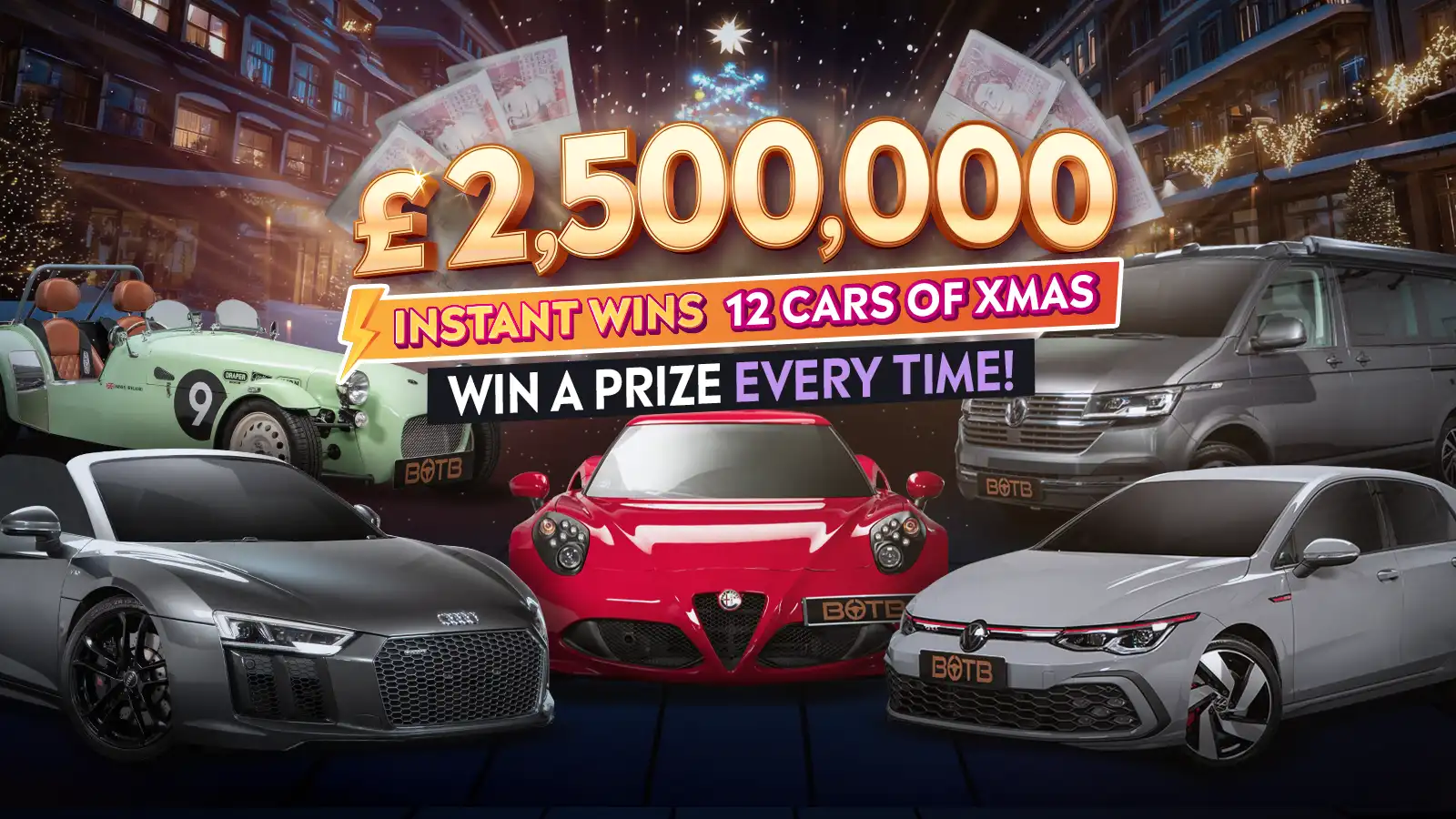   The £2.5M Instant Wins SuperComp – Prize Every Time!