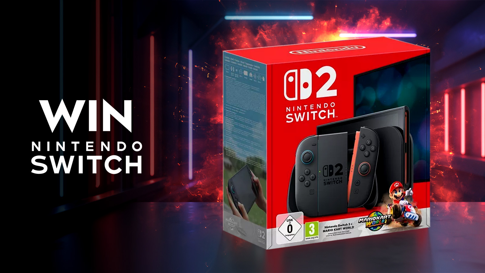   Win this Nintendo Switch 2 + Mario Kart World Bundle