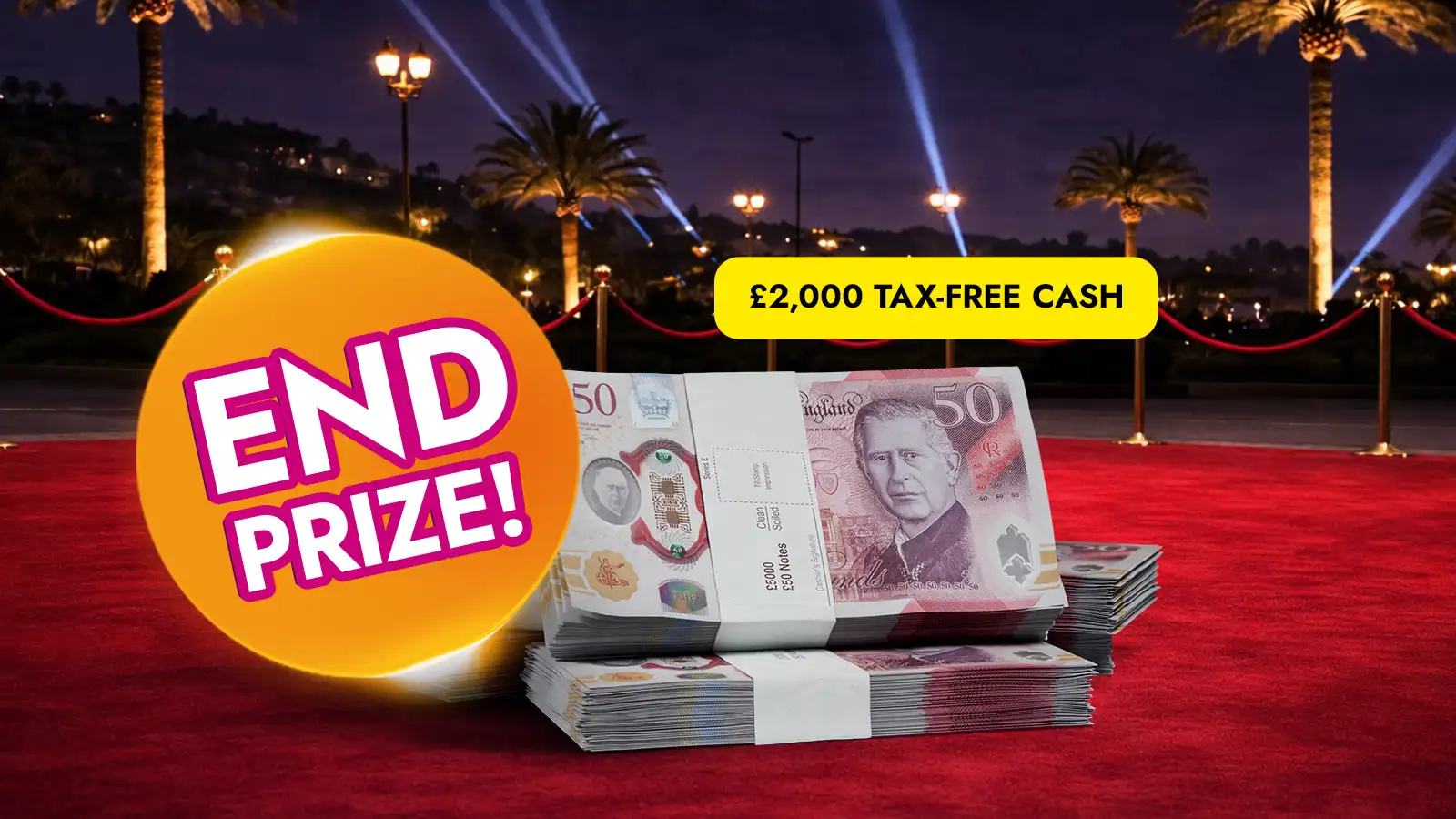  Lights, Camera, Jackpot! £1.1M Instant Wins
