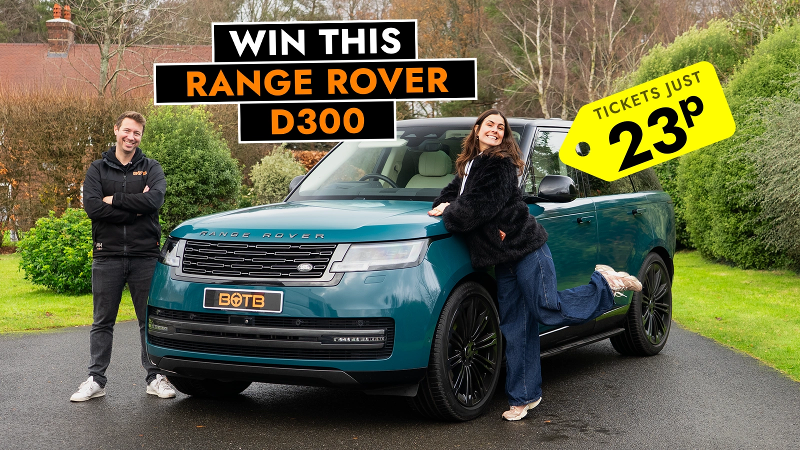   Win This Outstanding Range Rover D300 for Just 23p!