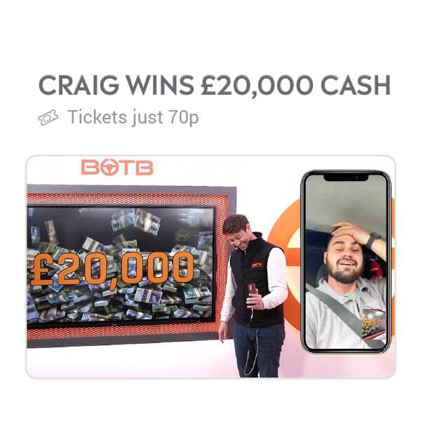 Win £20,000 cash giveaway prize