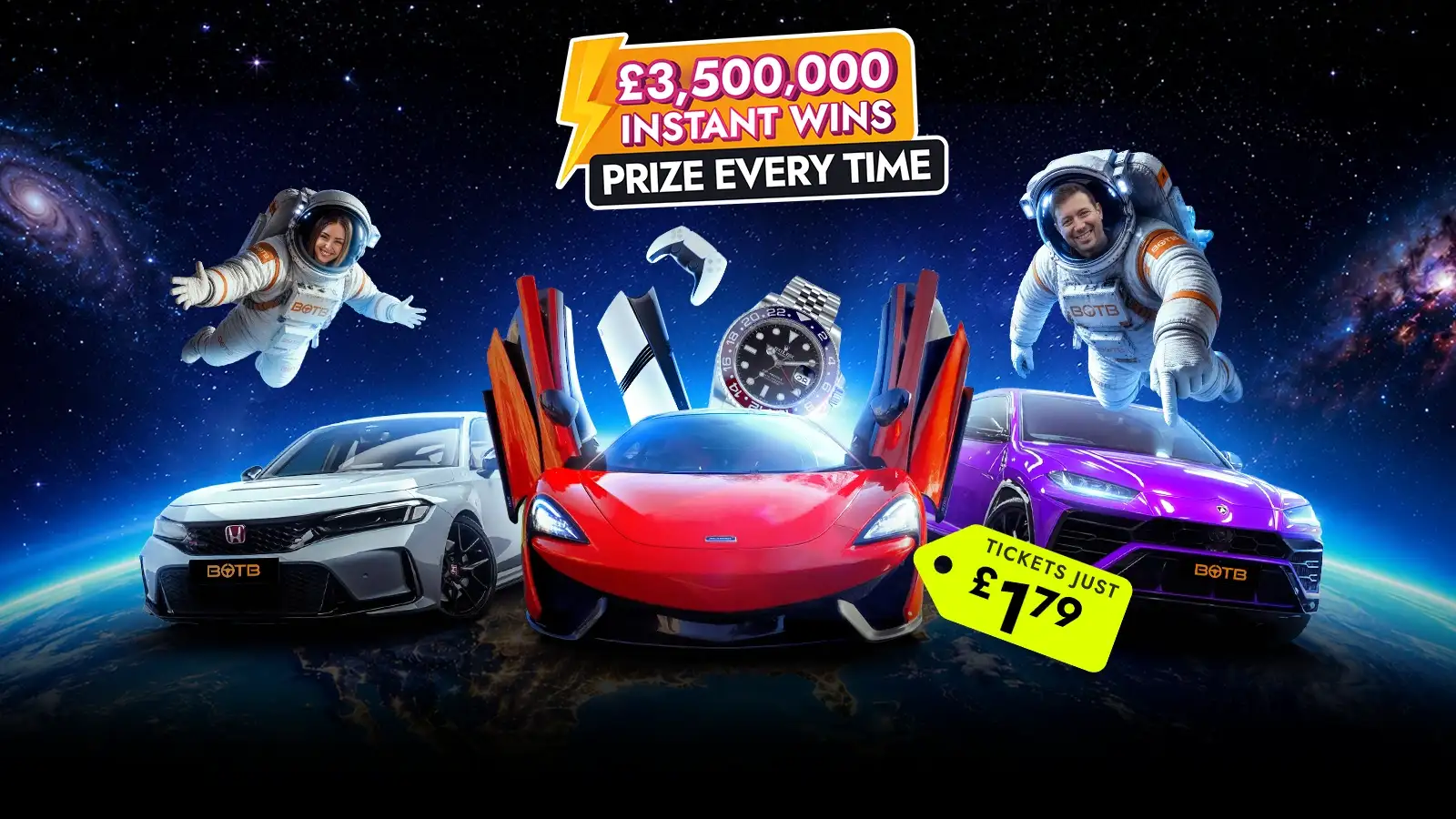   The Biggest Instant Wins Ever - £3.5m of Prizes Every Time!