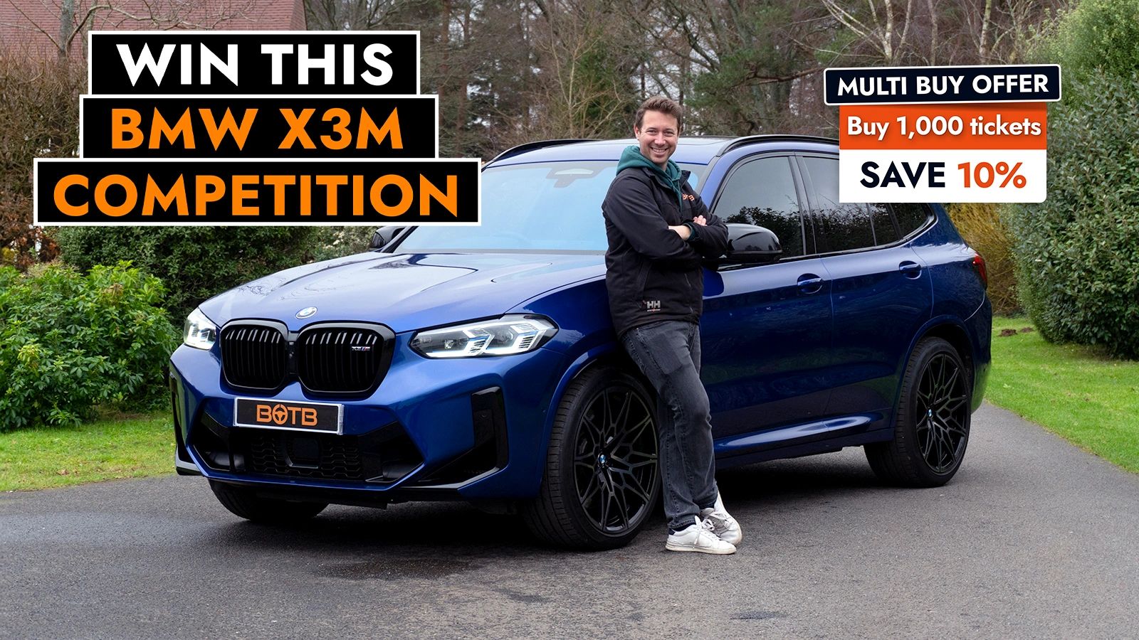   Win a 503 BHP BMW X3M Competition – Pure Adrenaline for 9p!