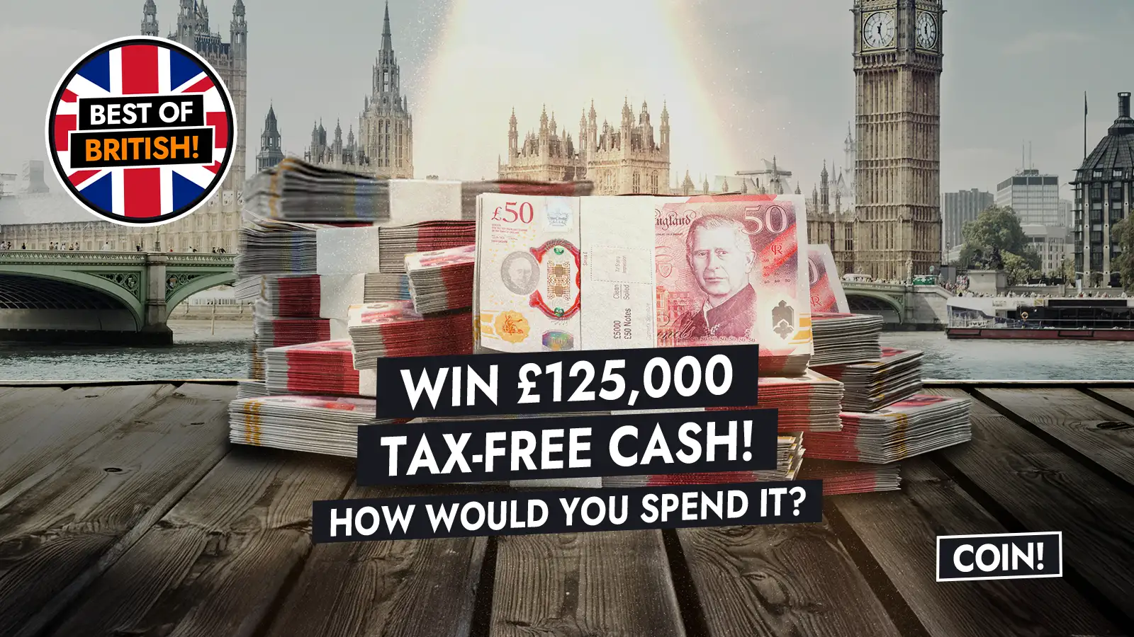  Cash Prize £125,000